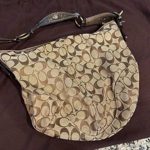 Coach Signature Large Hobo Shoulder Bag